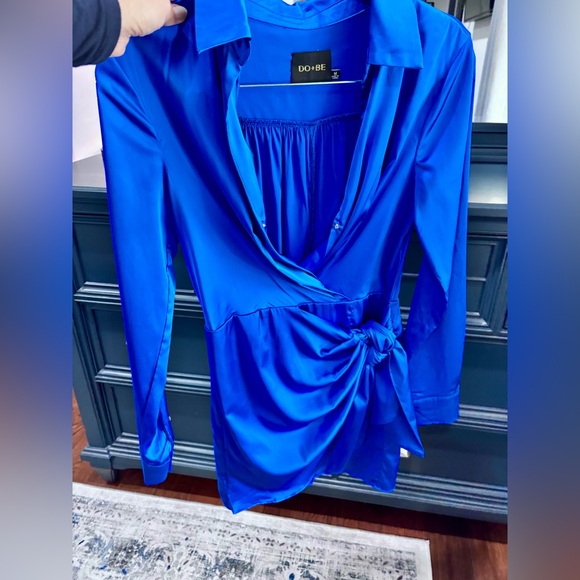 DO+BE Vibrant Blue Long Sleeve Dress - Picture 4 of 5